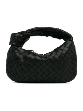Bottega Veneta Black Mini Intrecciato Jodie