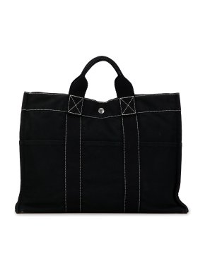 Hermes Black Fourre Tout MM Tote Bag