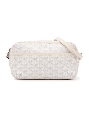 Goyard White Goyardine Cap Vert Messenger Bag