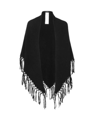 Max Mara Black Wool Shawl