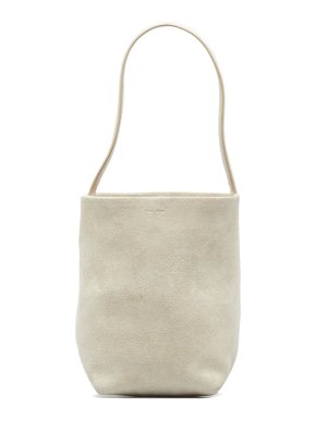 The Row Cream Suede Small N/S Park Tote
