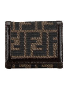 Fendi Zucca Canvas Trifold Wallet