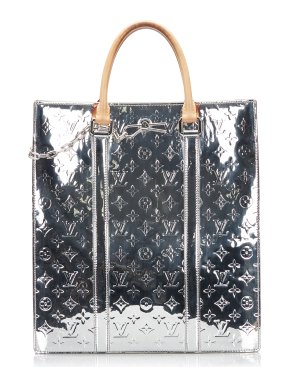 Louis Vuitton Silver Monogram Mirror Sac Plat