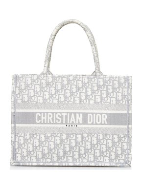 Dior Grey Medium Oblique Book Tote
