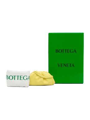 Bottega Veneta Yellow Leather The Mini Pouch