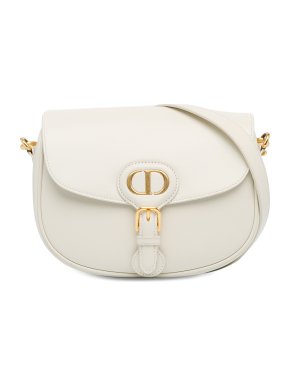 Dior Cream  Leather  Medium Bobby Crossbody