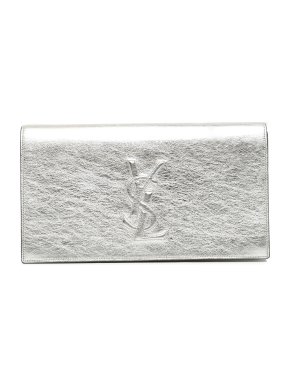 Saint Laurent Silver Belle de Jour Clutch