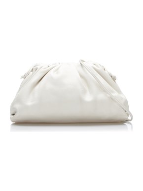 Bottega Veneta White The Mini Pouch