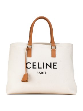 Celine Cream Horizontal Cabas Tote
