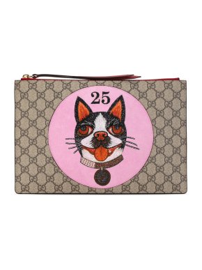 Gucci GG Supreme Bosco Clutch