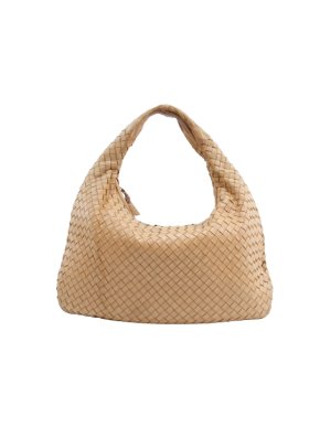 Bottega Veneta Nude Medium Intrecciato Hobo Bag