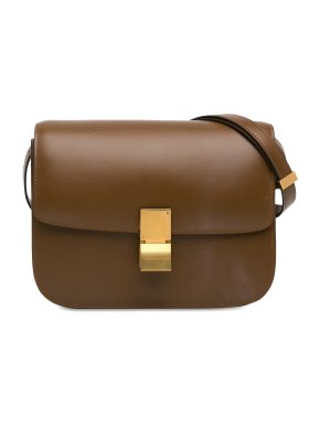 Celine Brown Medium Classic Box Bag