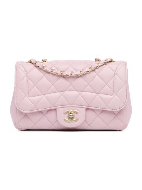 Chanel Pink Mini Lambskin Mademoiselle Chic Flap Bag