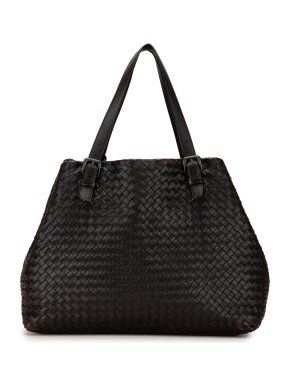 Bottega Veneta Brown Large Intrecciato Cesta Tote Bag