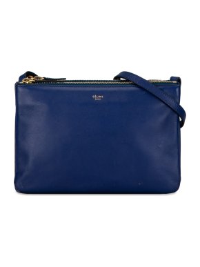 Celine Blue Small Trio Crossbody Bag