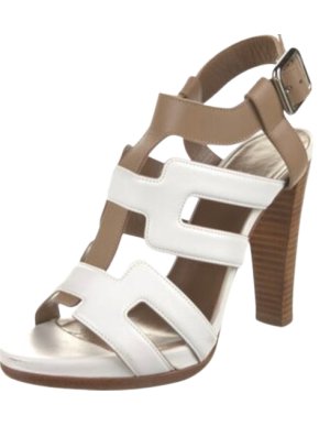 Hermes Bi Colour Heeled Sandals