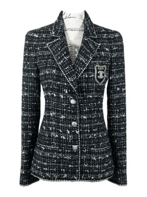 Chanel Black Tweed Iconic Devil Wears Prada Blazer/Jacket