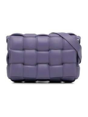 Bottega Veneta Purple Intrecciato Padded Cassette Bag