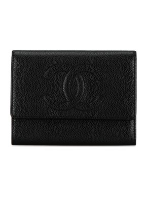 Chanel Black CC Caviar Bifold Wallet