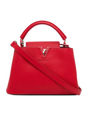 Louis Vuitton Red Taurillon Capucines BB
