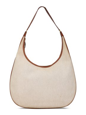 Hermes Toile Natural Barenia Gao Hobo Bag