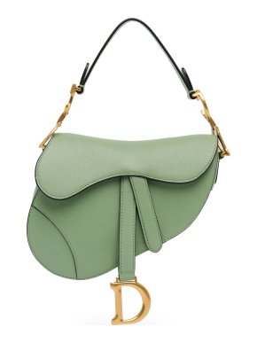 Dior Green Mini Leather Saddle Bag