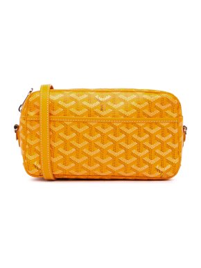 Goyard Yellow Goyardine Sac Cap Vert Messenger Bag