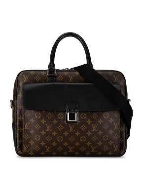 Louis Vuitton Monogram Macassar Soft Briefcase