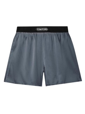 Tom Ford Grey Silk Shorts