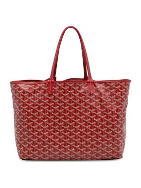 Goyard Red Goyardine Saint Louis PM Tote Bag