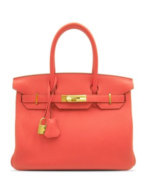 Hermes Rose Jaipur Clemence Birkin Retourne 30