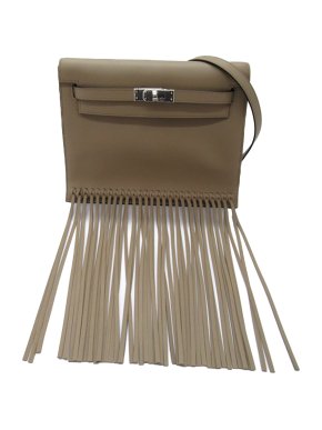 Hermes Swift Kelly Danse Anate Fringe Bag