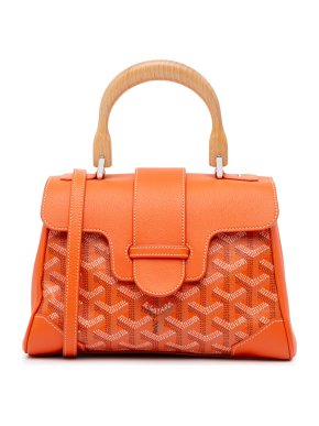 Goyard Orange Mini Goyardine Saigon Souple