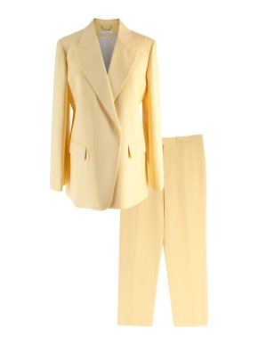 Chloe Radiant Yellow Silk Trouser Suit