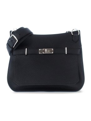 Hermes Jypsiere 34 in Black Togo Leather with Palladium Hardware