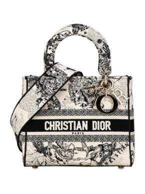 Dior Canvas And Leather Zodiac Medium Lady D-Lite