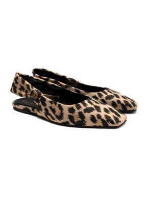 Dior Leopard-print Mizza Slingback Ballet Flats