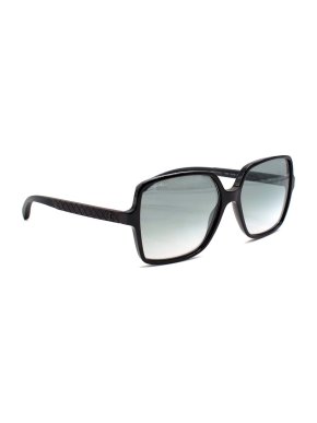 Chanel Black Square Frame Oversized Sunglasses