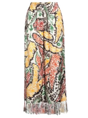 Dior Silk Printed Trousers with Raw Hem