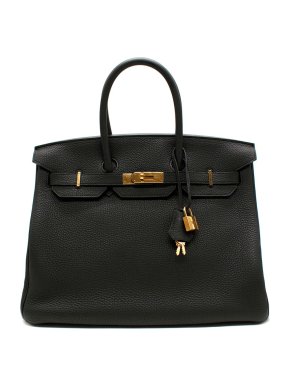 Hermes Birkin 35 in Black Togo Leather with Gold Hardware