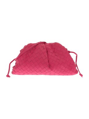 Bottega Veneta Pink Leather Intrecciato The Mini Pouch