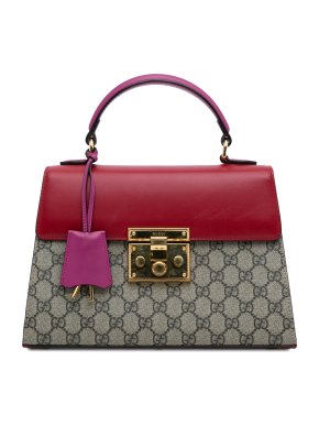 Gucci Small GG Supreme Padlock Bag