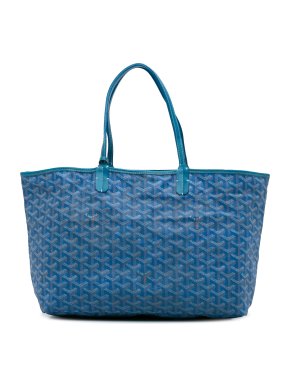 Goyard Blue Goyardine Saint Louis PM Tote Bag