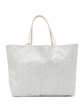 White Coated Canvas Goyardine Saint Louis GM