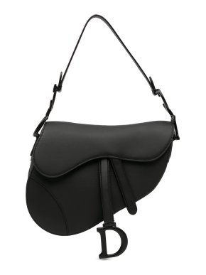 Dior Black Ultra Matte Saddle Bag