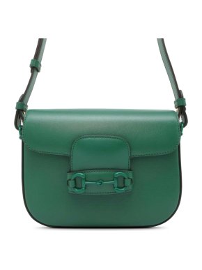 Gucci Green Leather Mini Horsebit 1955 Crossbody