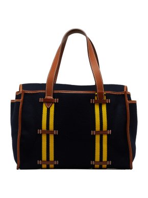 Hermes Navy Cabas Camail Tote Bag