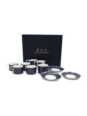 Halcyon Days Antler Trellis Tea for Four Set