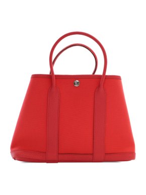 Hermes Toile Officier Negonda Garden Party 30 Tote