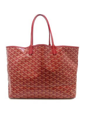 Red Coated Canvas Goyardine Saint Louis PM